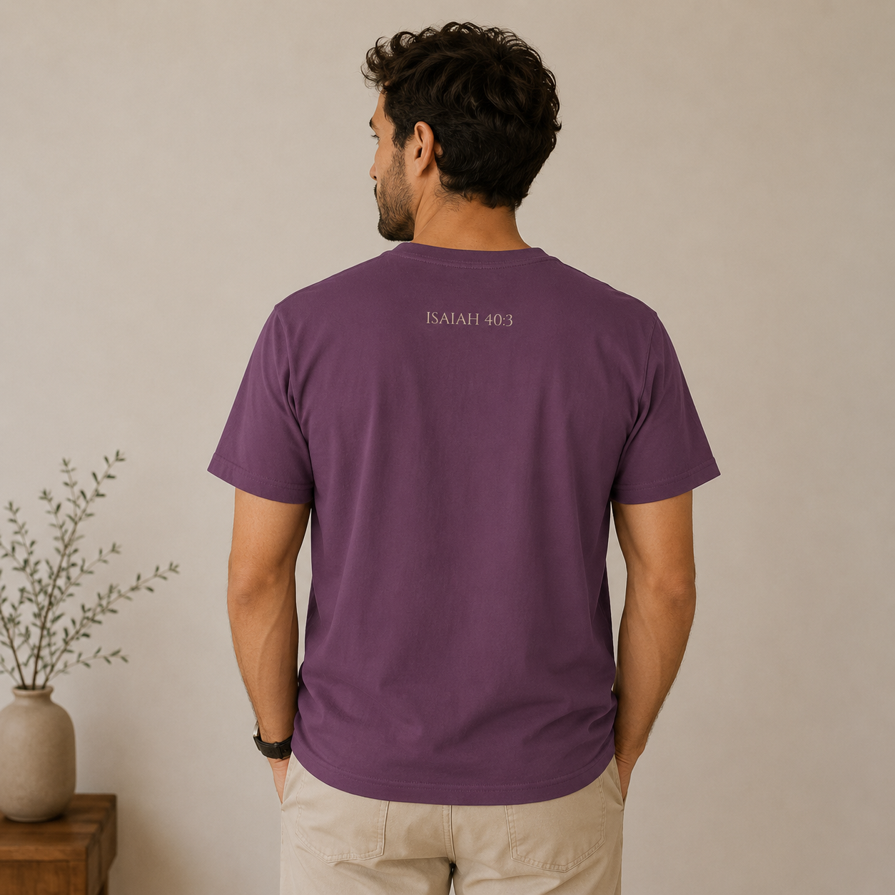 Advent Prepare the Way T-Shirt | Isaiah 40:3 Christian Apparel