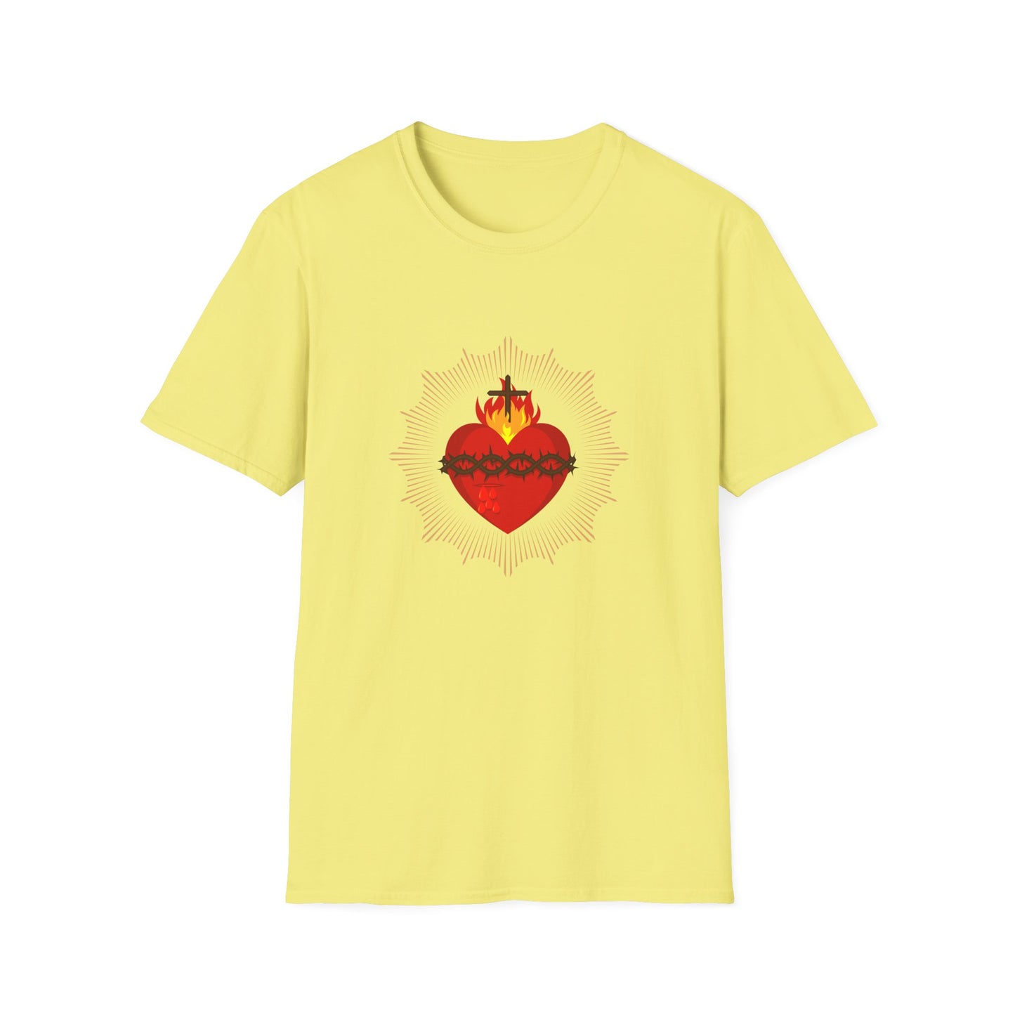 Sacred Heat of Jesus Adult T-Shirt