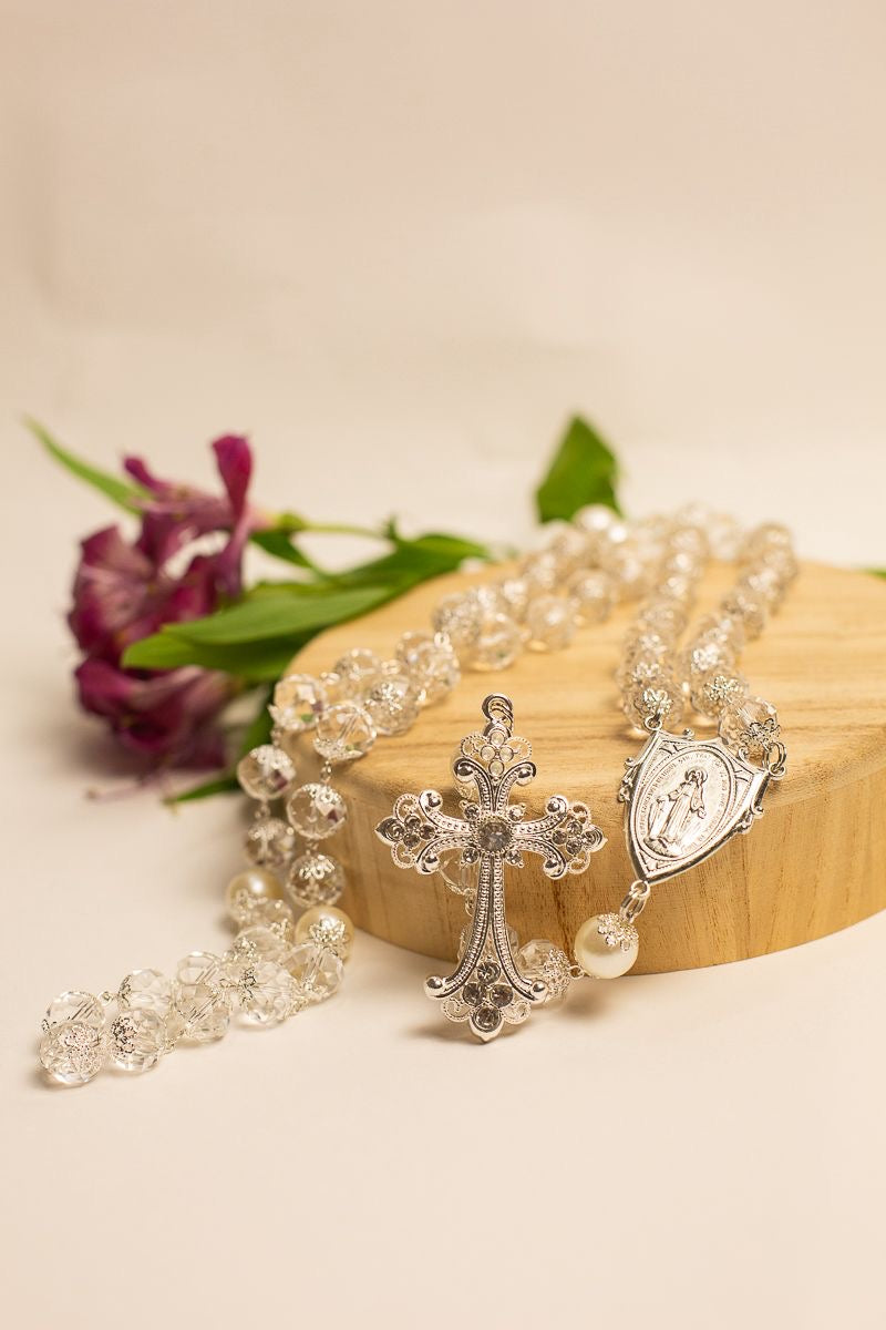 Rosary of Grace – Large Crystal Beads