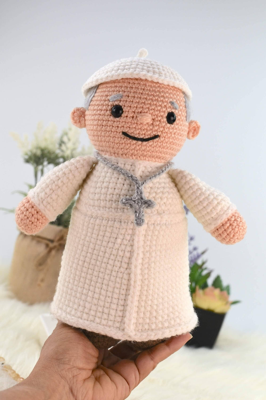 The Pope Amigurumi Crochet, Handmade Pope Amigurumi Doll