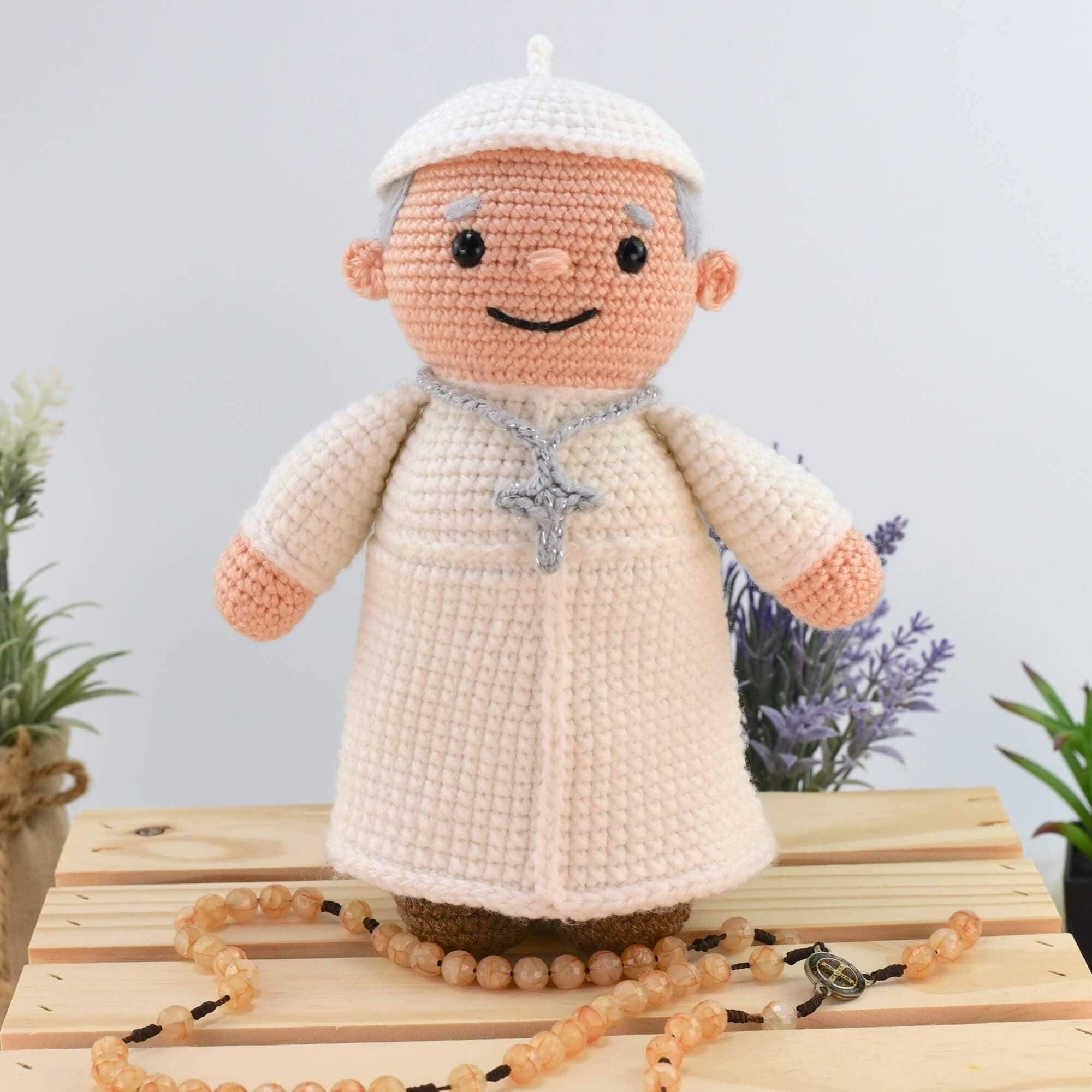 The Pope Amigurumi Crochet, Handmade Pope Amigurumi Doll