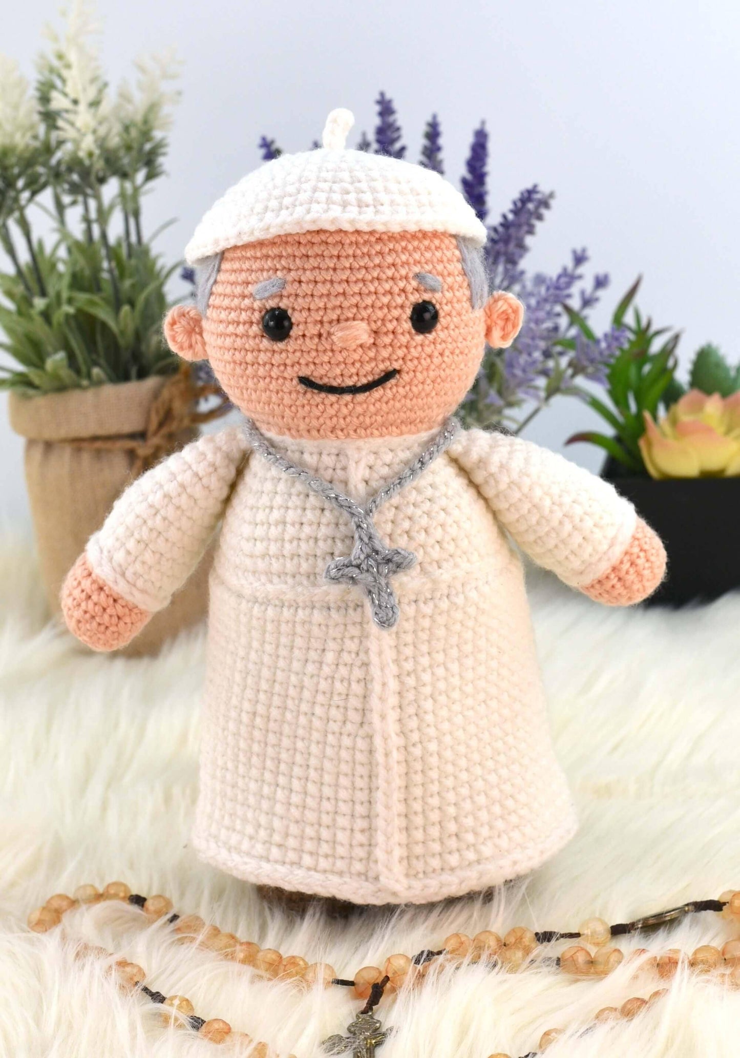 The Pope Amigurumi Crochet, Handmade Pope Amigurumi Doll