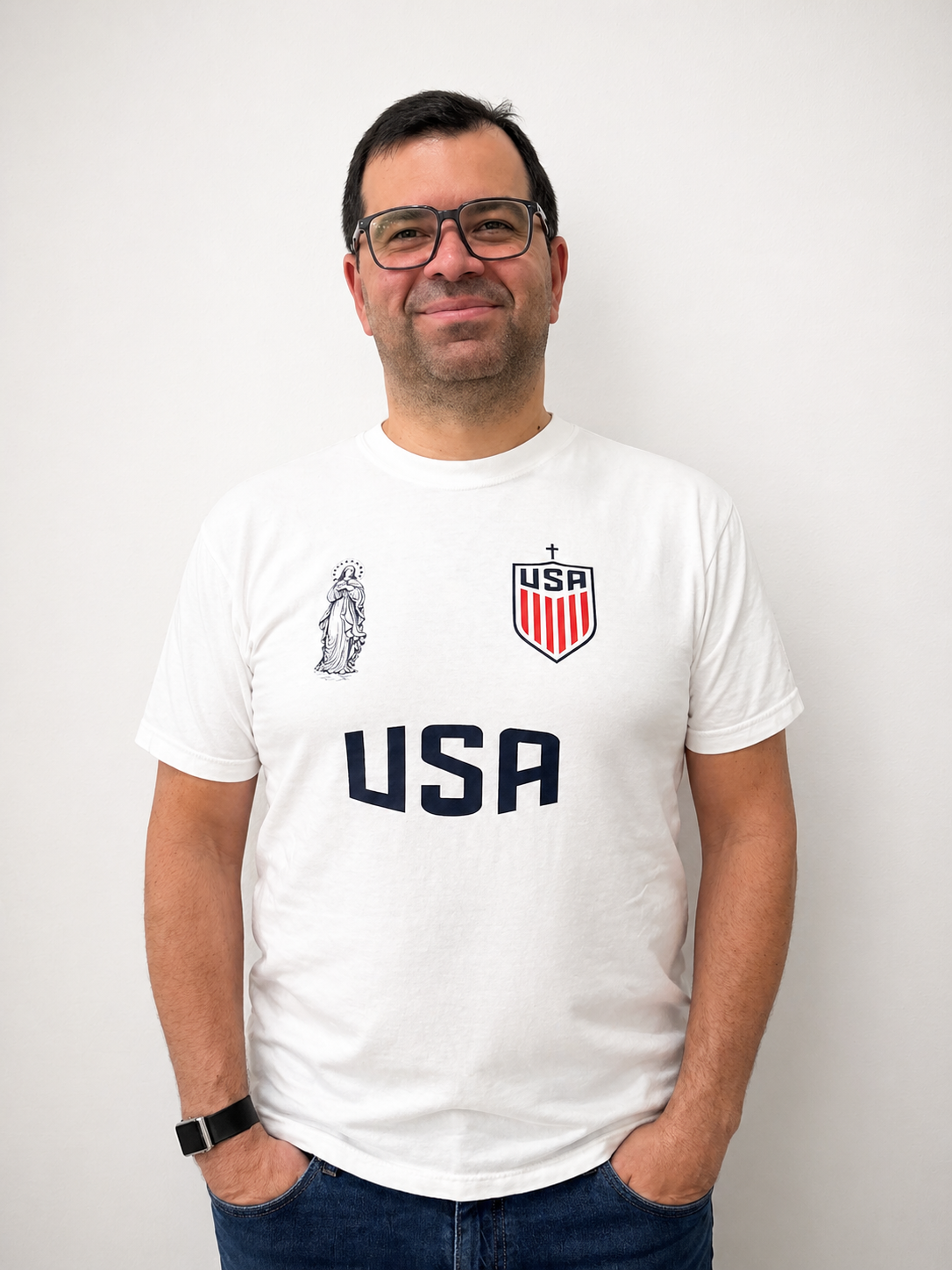 USA Catholic Adult T-Shirt | Special Edition World Cup