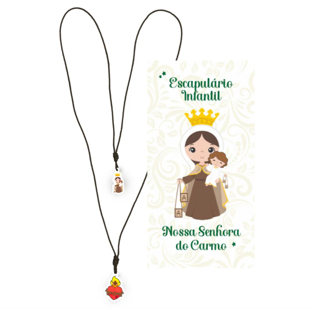 Escapulário Infantil Nossa Senhora do Carmo