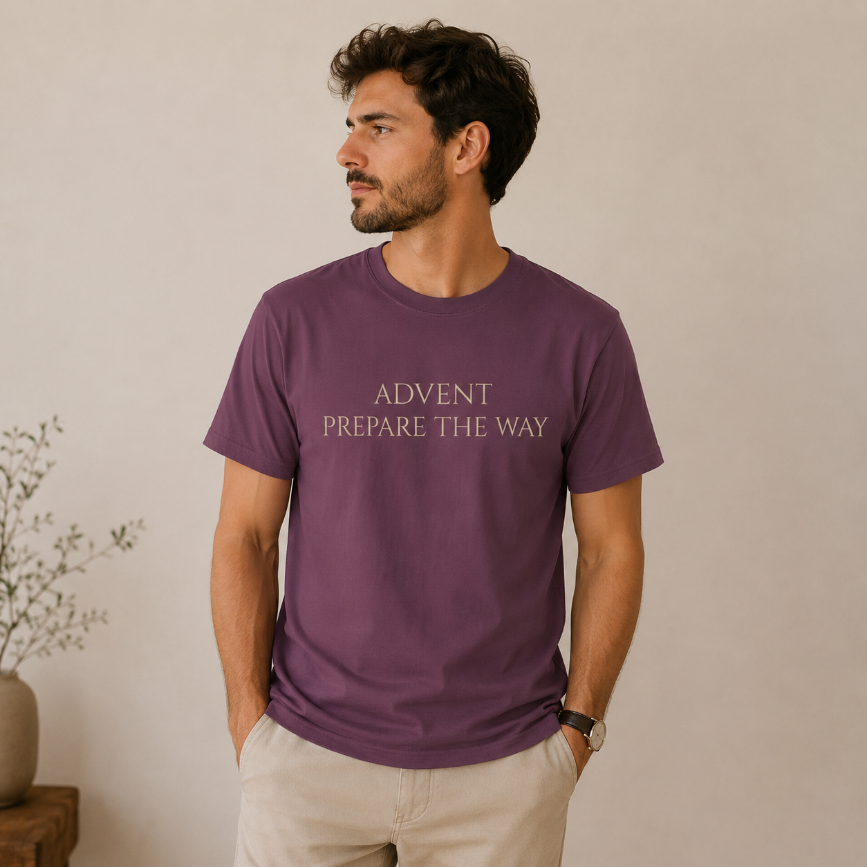 Advent Prepare the Way T-Shirt | Isaiah 40:3 Christian Apparel