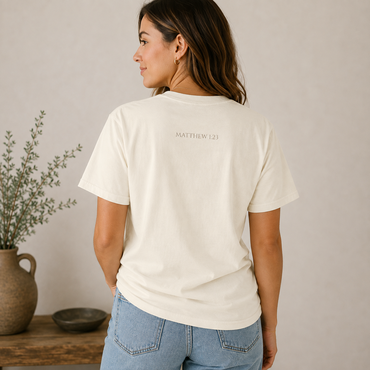 Christmas Emmanuel T-Shirt | Minimalist Catholic Faith Apparel