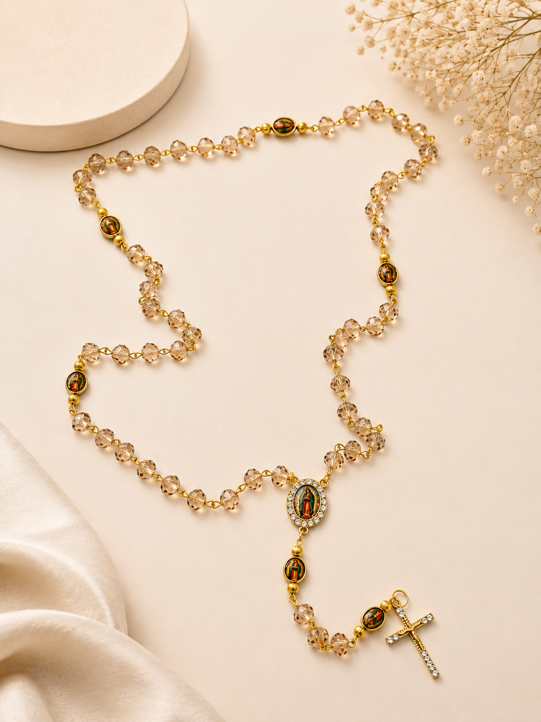 Our Lady of Guadalupe Crystal Rosary