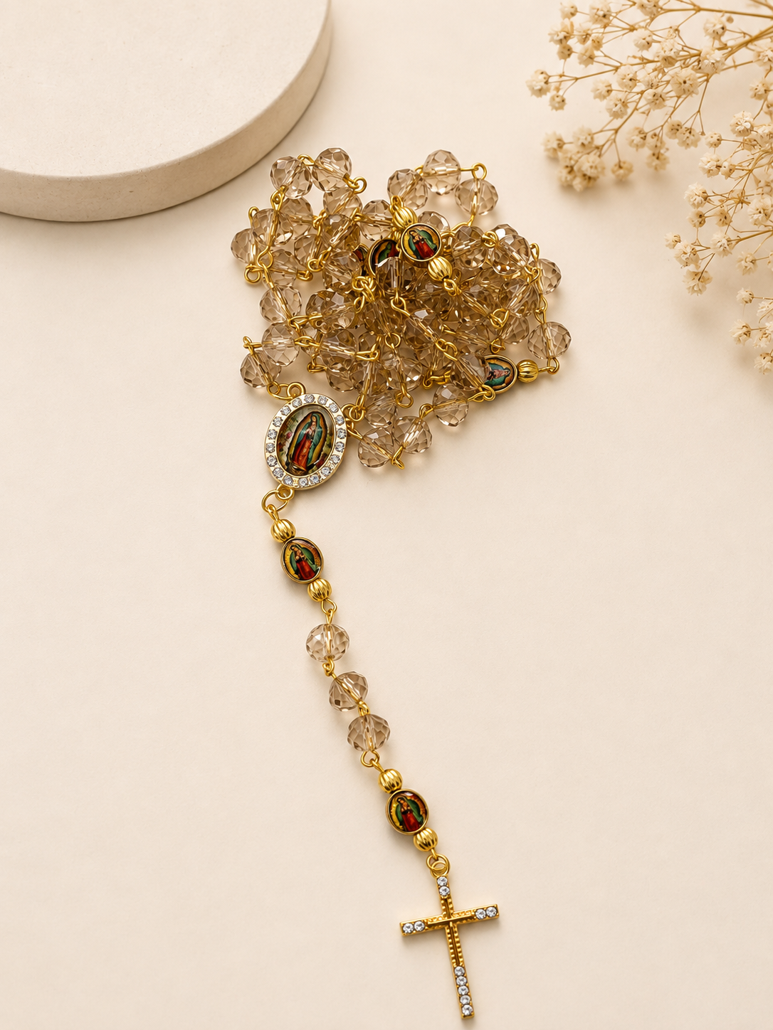 Our Lady of Guadalupe Crystal Rosary