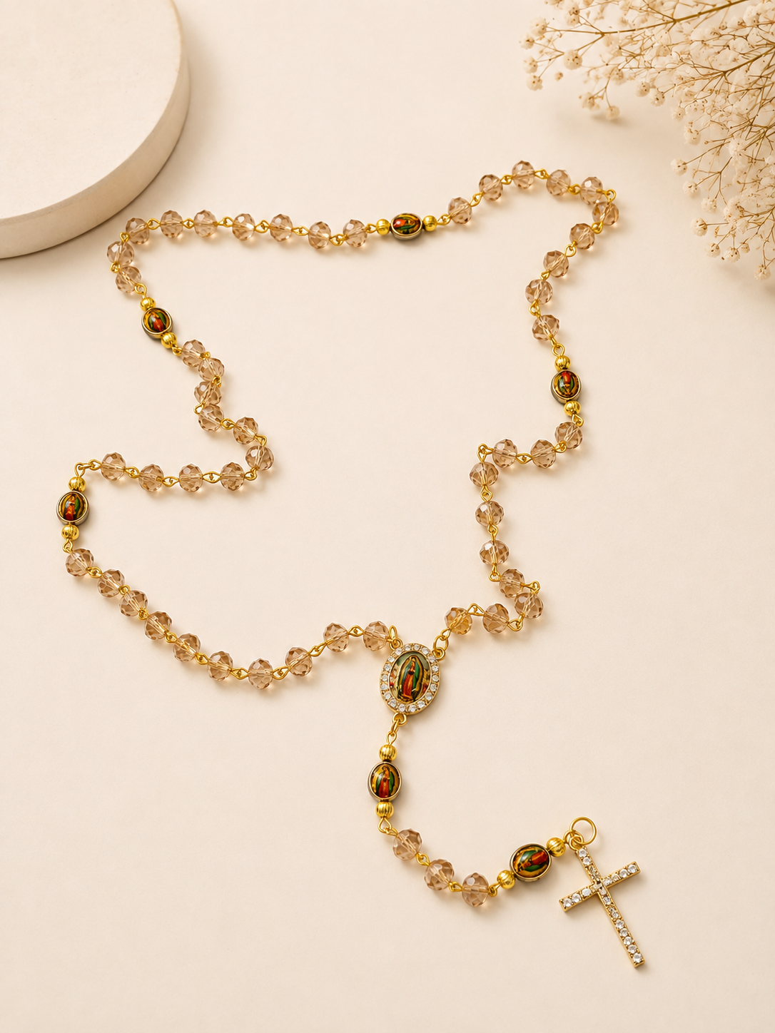 Our Lady of Guadalupe Crystal Rosary
