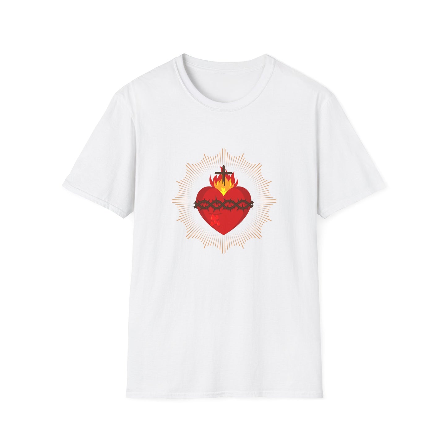 Sacred Heat of Jesus Adult T-Shirt