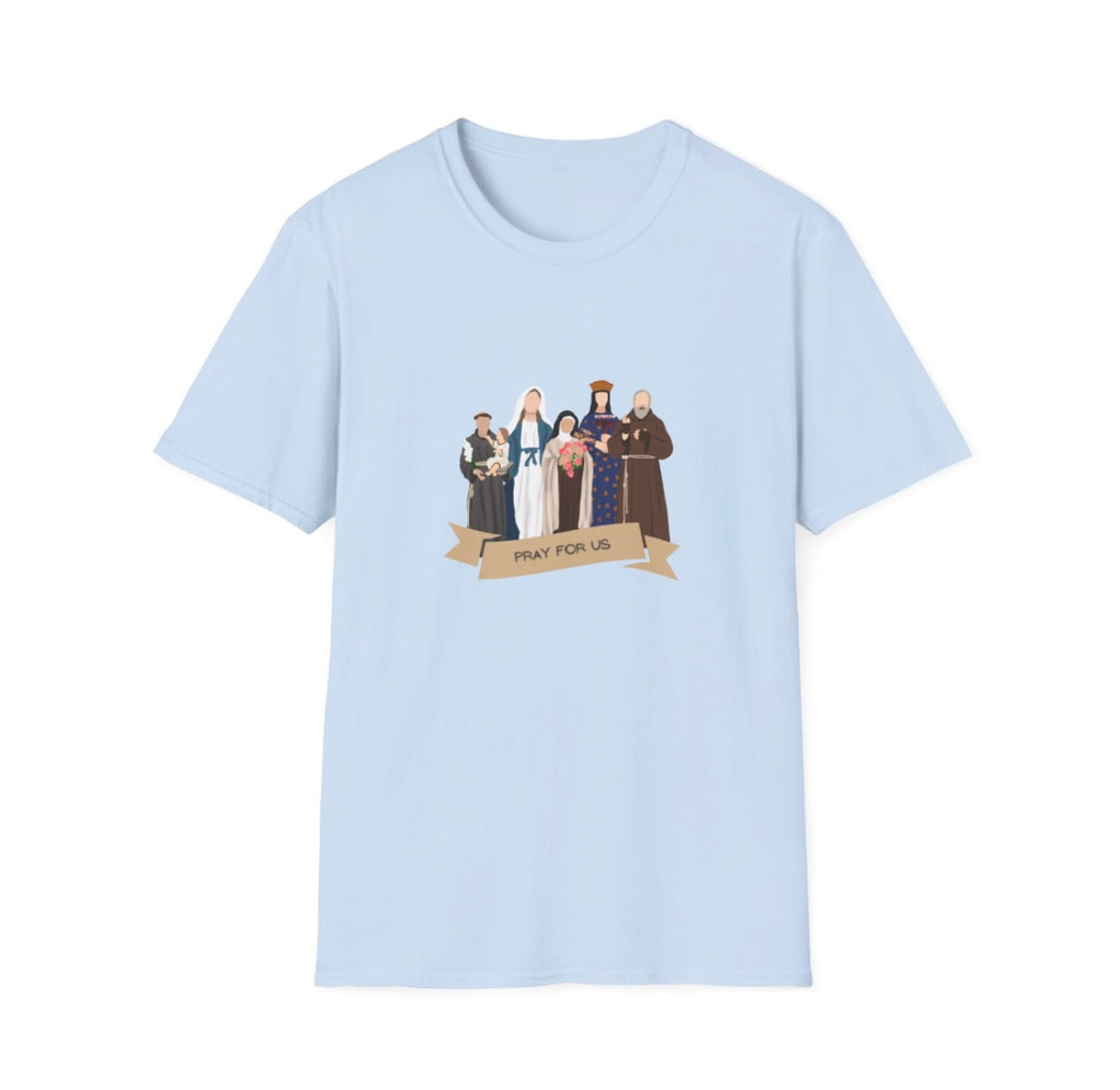Pray for Us Adult T-Shirt