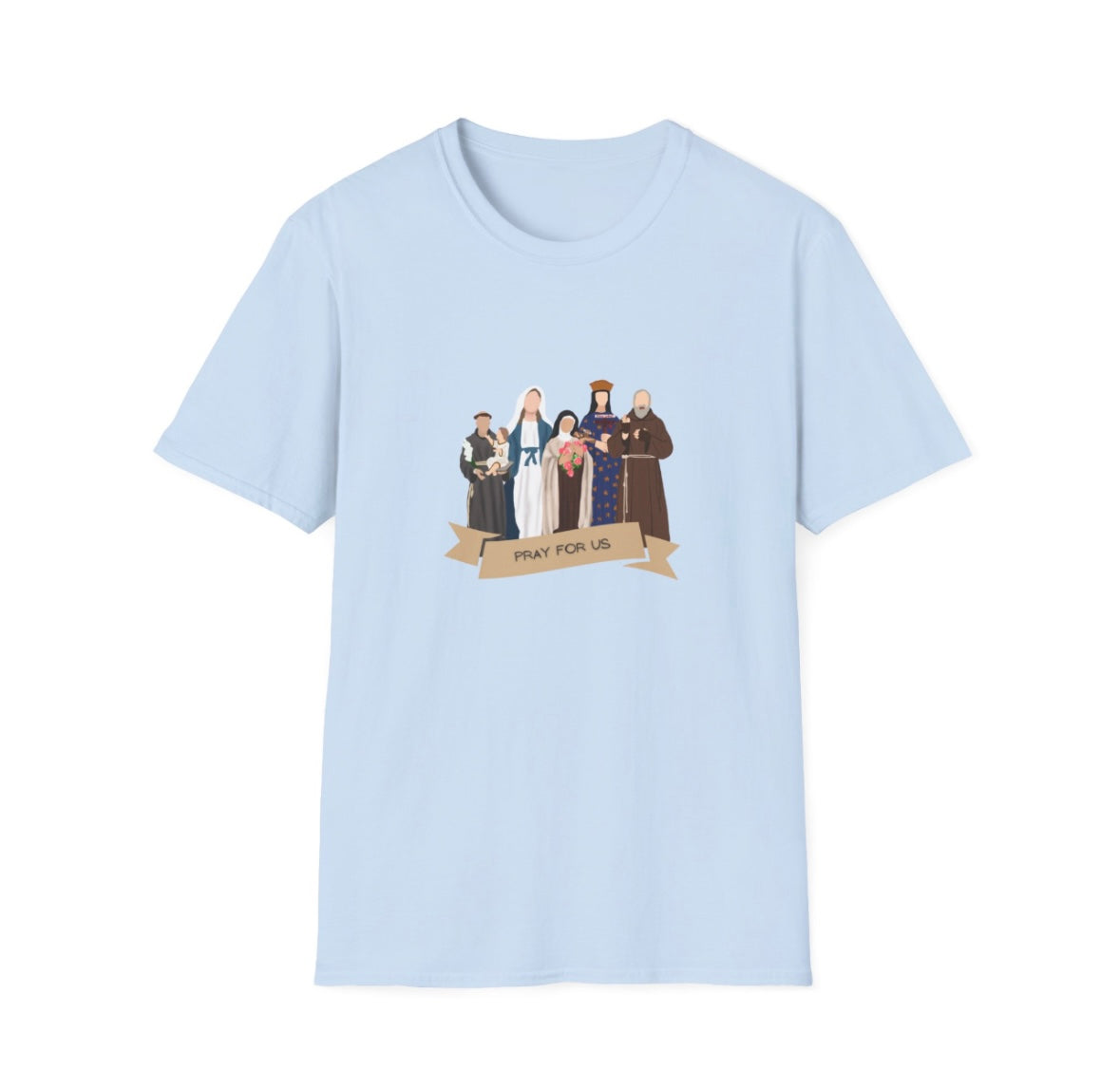 Pray for Us Adult T-Shirt