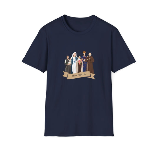 Pray for Us Adult T-Shirt