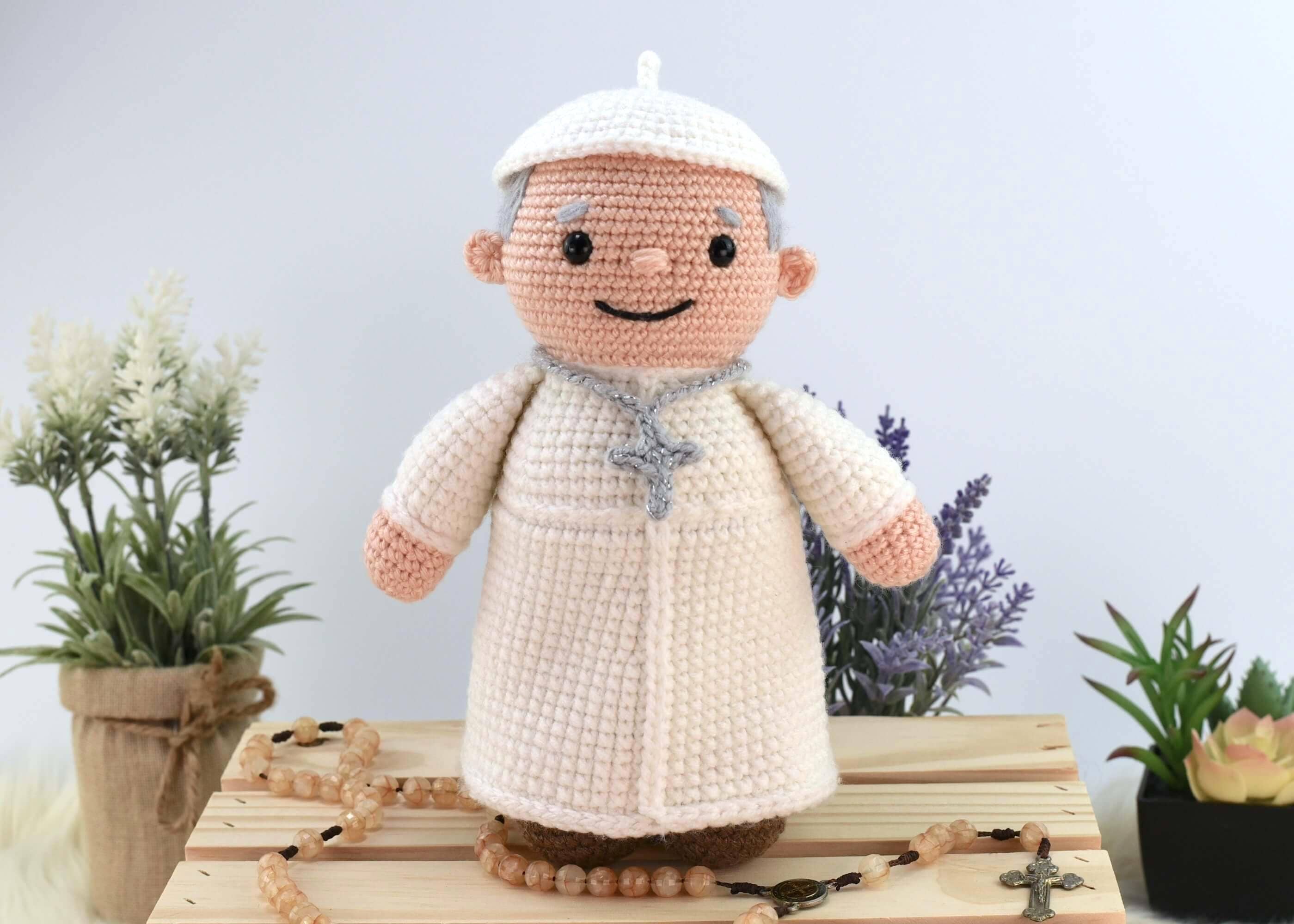 The Pope Amigurumi Crochet, Handmade Pope Amigurumi Doll