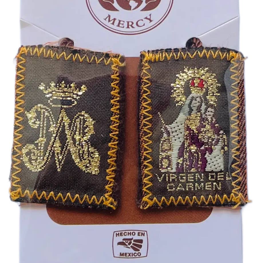 Scapular - Lady of Mt. Carmel 1.5"