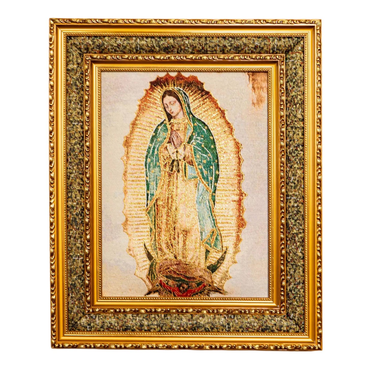 Our Lady of Guadalupe Double Padded Framed Image   21"